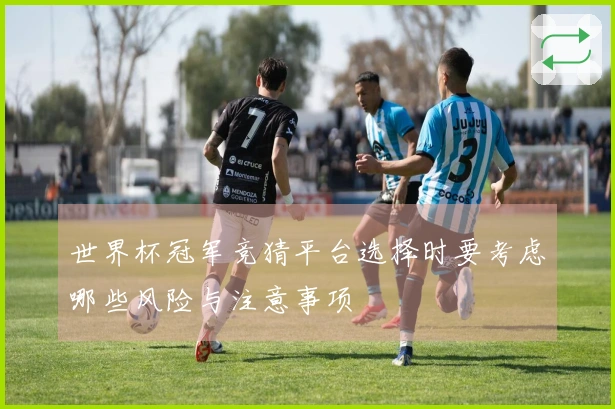 世界杯冠军竞猜平台选择时要考虑哪些风险与注意事项