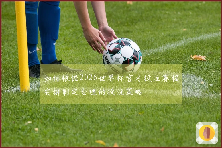 如何根据2026世界杯官方投注赛程安排制定合理的投注策略