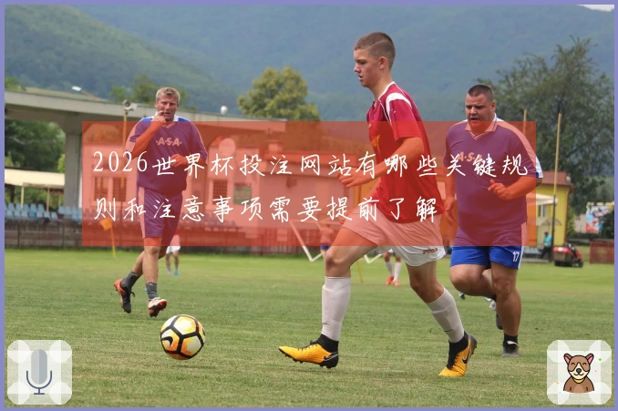 2026世界杯投注网站有哪些关键规则和注意事项需要提前了解